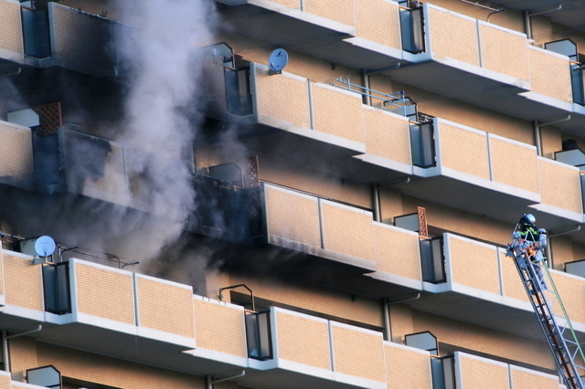 マンションの火災事故